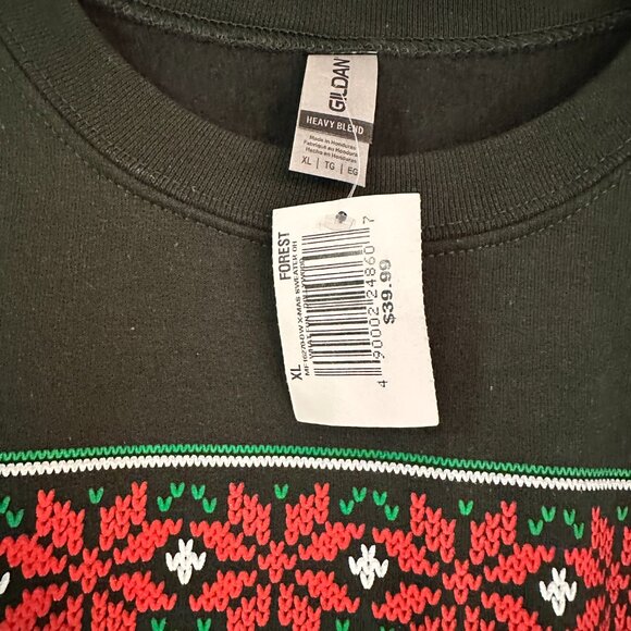 Dollywood Ugly Christmas Sweater Sweatshirt, Green, Unisex XL, New with Tags - Picture 3 of 4